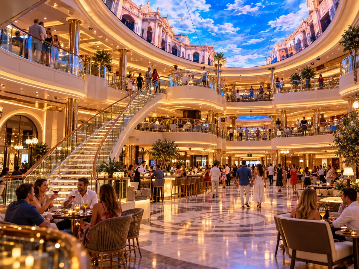 Atrio central del crucero